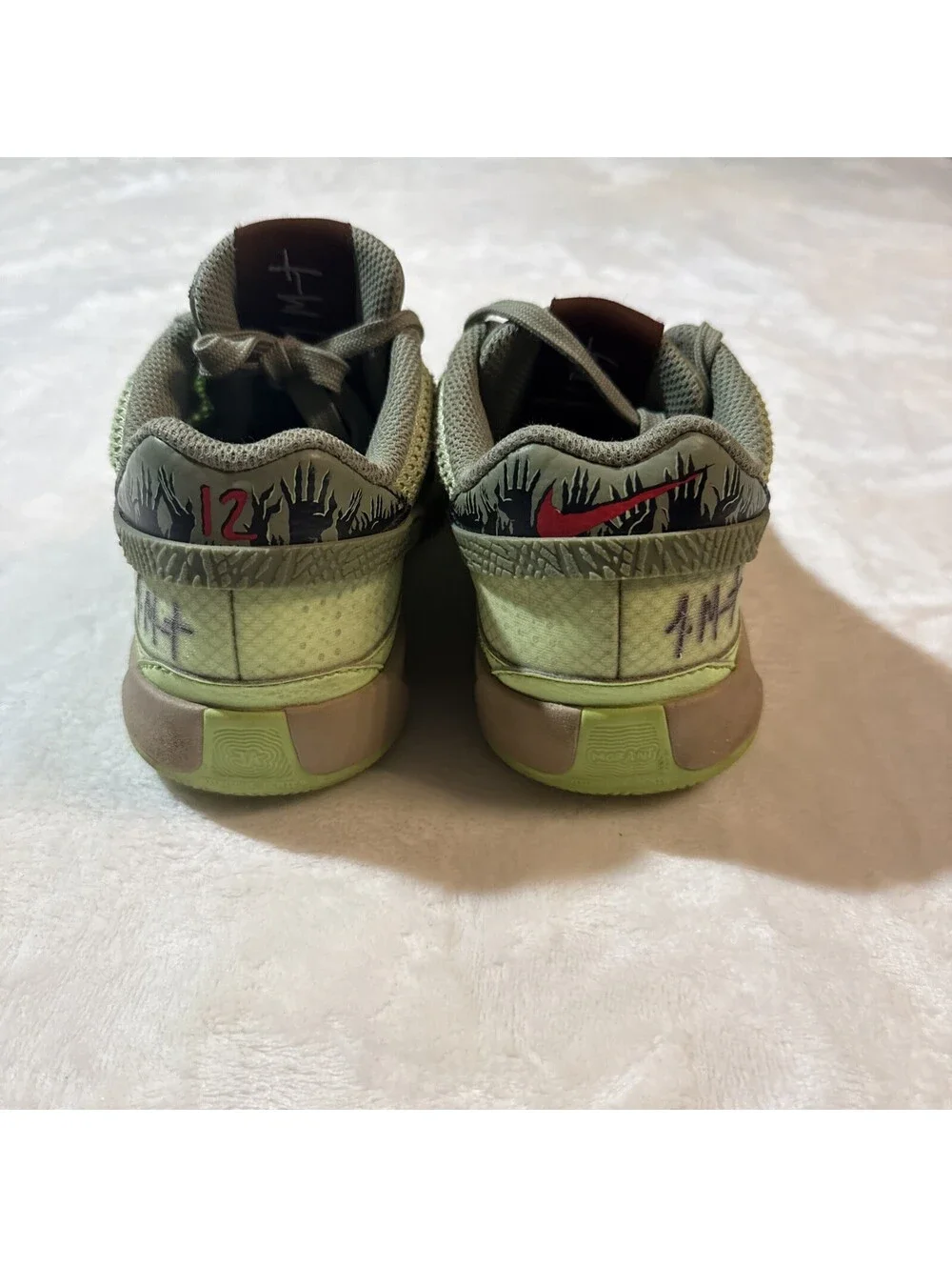 Nike Ja 1 NRG Halloween Zombie Green Low Top 3.5Y Basketball Shoes FV6097-300